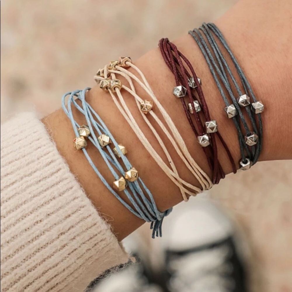 Beaded String Bracelets